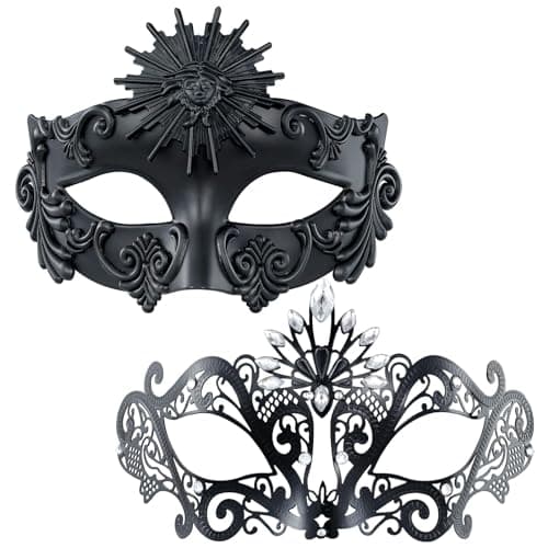 MYSEUNI 2024 NEW Masquerade Masks for Couples