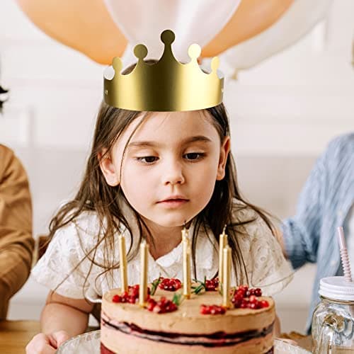 IFAMIO Golden King Crowns for Birthday, Baby Shower, New Year, Wedding Anniversary