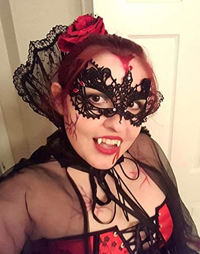 Honbay 2PCS Mysterious Lace Masks for Masquerade Events