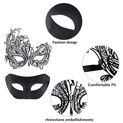 Couple Venetian Masquerade Mask