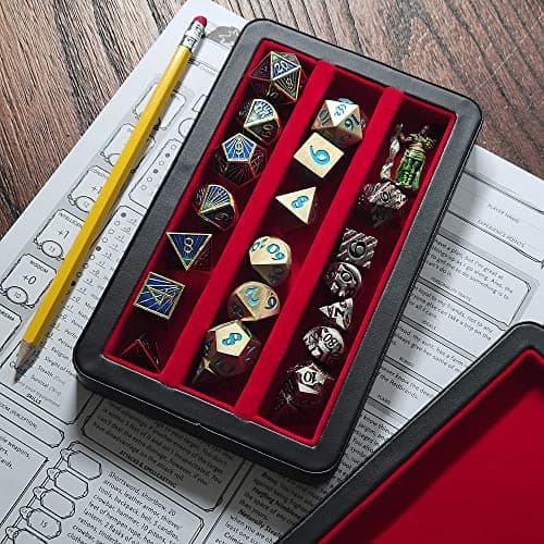 Forged Dice Co. Premium 3-Row Dice Case - Red