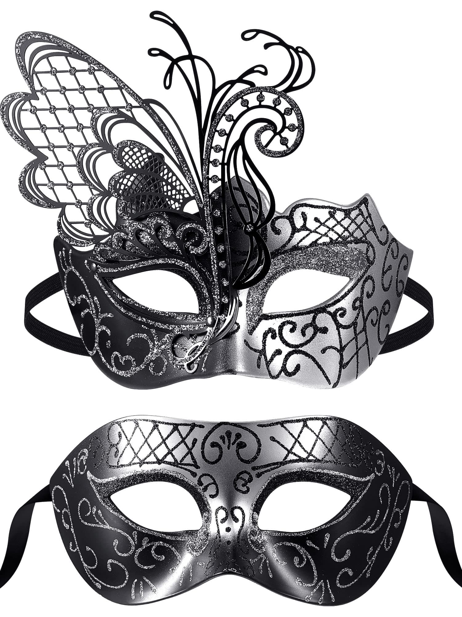 Couples Masquerade Masks Venetian Face Cover for Costume
